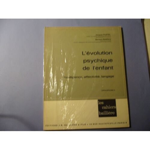 L'évolution Psychique De L'enfant Orthophonie N.5