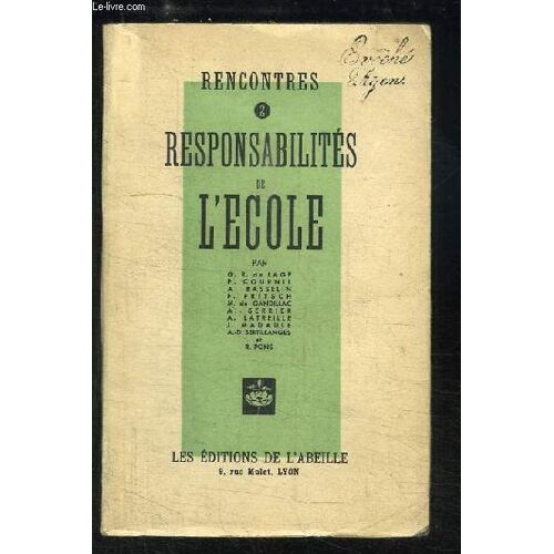 Responsabilités De L'ecole