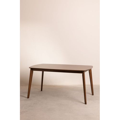 Table Rectangulaire En Bois (150x90 Cm) Elba Bois Foncé