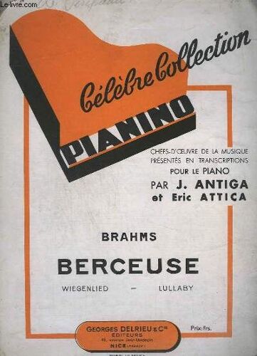 Celebre Collection Pianino - N°28 : Berceuse / Wiegenlied / Lullaby - Piano.
