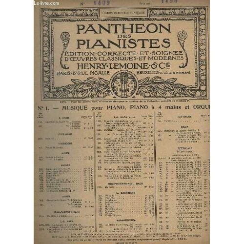 Pantheon Des Pianistes - N°1409 : Cantabile En Fa.