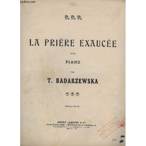 La Priere Exaucee - Pour Piano.