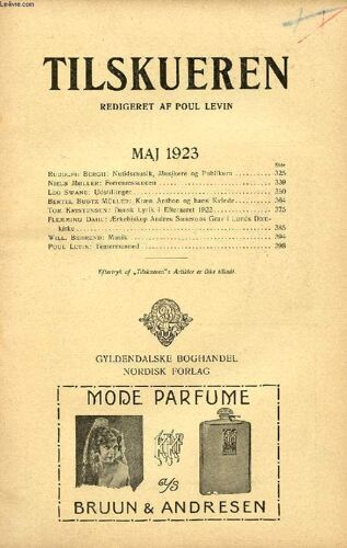 Tilskueren, Maj 1923 (Indhold: Rudolph Bergh: Nutidsmusik, Musikere Og Publikum. Niels Møller: Forrenæssancen. Leo Swane: Udstillinger. Bertel Budtz Müller: Kræn Anthon Og Hans Kvinde. Tom ...