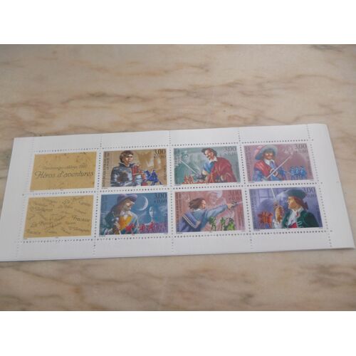 Bloc De Timbres "Héros D'aventures"