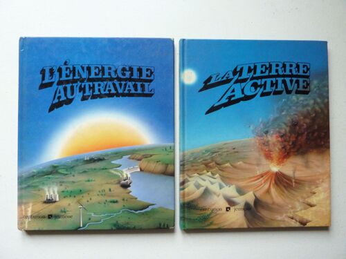Lot De 2 Livres Scientifiques Pour La Jeunesse: *La Terre Active  *L'énergie Au Travail  -  Centurion Jeunesse