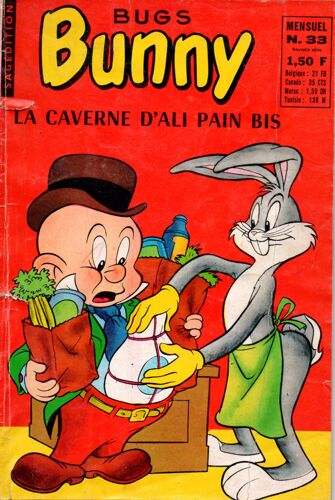 Bugs Bunny   N° 33 : La Caverne D'ali Pain Bis  Bd  Format Moyen