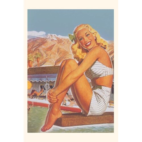 Vintage Journal Blonde On Diving Board