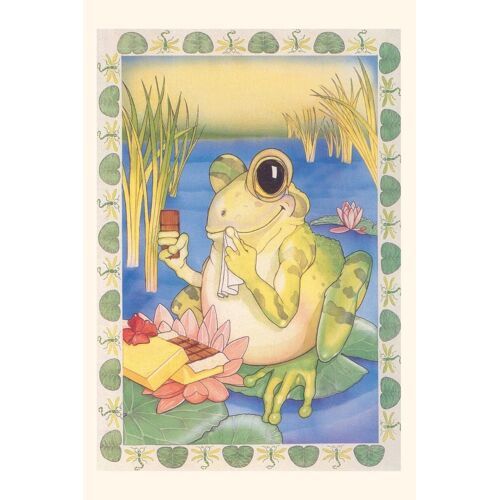 Vintage Journal Frog With Chocolates