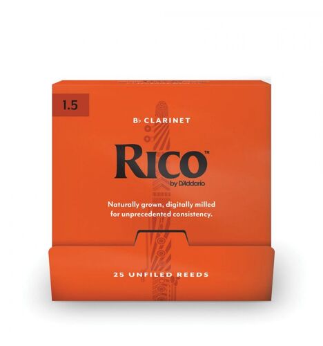 D'addario Rca0115-B25 - Anches Clarinette Si Bémol, Force 1,5, 25 Anches