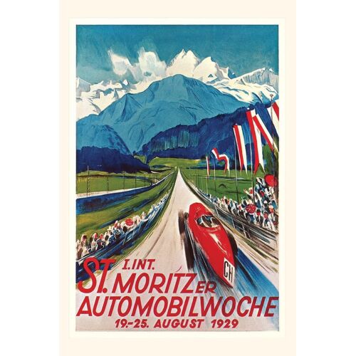 Vintage Journal Poster For Swiss Auto Race