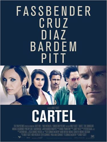 Cartel (The Counselor)  - Véritable Affiche De Cinéma Pliée - Format 120x160 Cm - De Ridley Scott Avec Michael Fassbender, Penélope Cruz, Cameron Diaz, Javier Bardem, Brad Pitt, Bruno Ganz  -2013