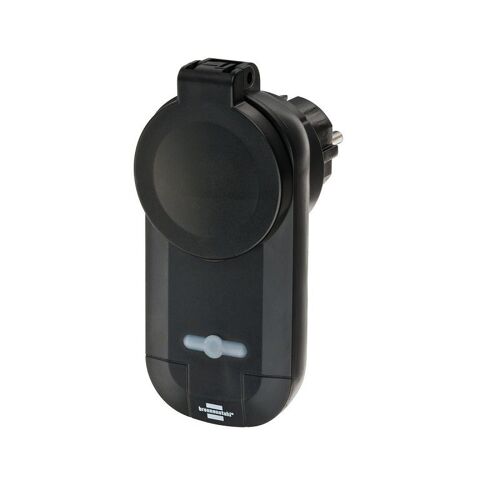 Brennenstuhl Adaptateur de commutation sans fil IP44 BrematicPRO de brennenstuhl / prise adaptateur sans fil (adaptateur Smart Home pour l'extérieur, pilotage par le biais de l'application), de couleur noire - 129