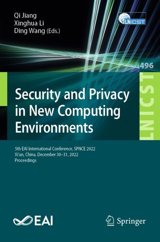 Security And Privacy In New Computing Environments