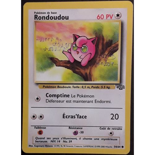 Carte Pokémon Rondoudou 54/64 - Jungle Wizards (Vf)