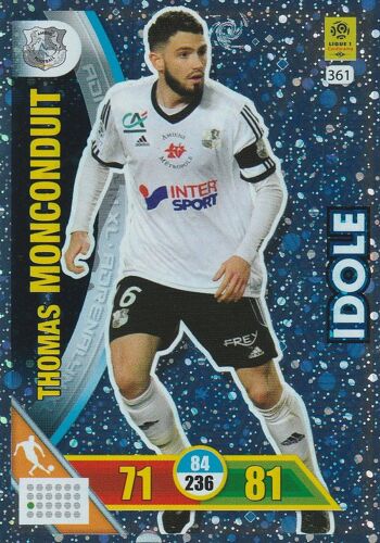 N° 361 - Carte Panini Foot - Adrenalyn Xl 2017 / 2018 - Thomas Monconduit - Amiens - Idole