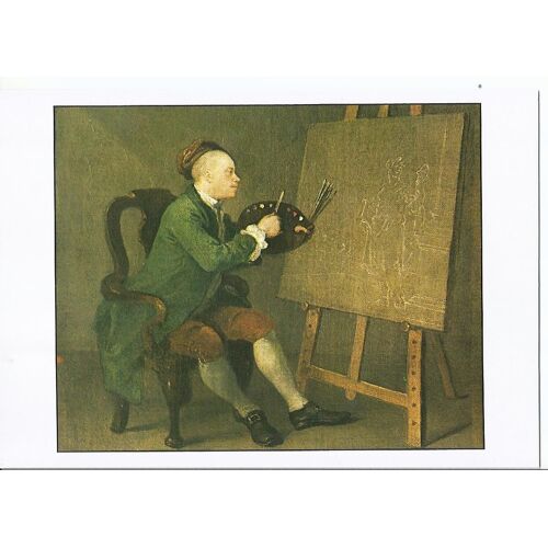 William Hogarth - Autoportrait Au Chevalet