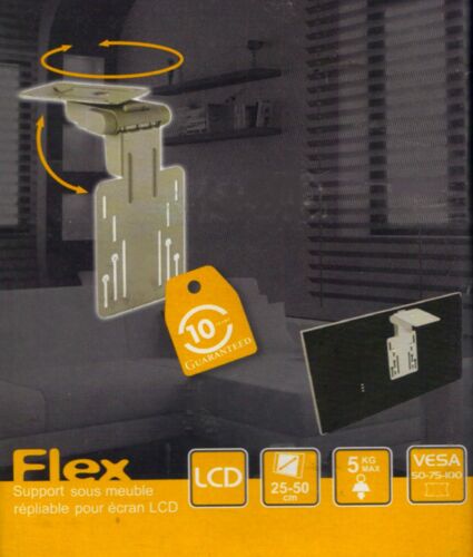 Support Metal repliable sous meuble  pour écran LCD