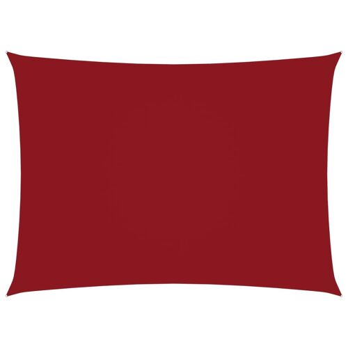 Vidaxl Voile De Parasol Tissu Oxford Rectangulaire 3x5 M Rouge