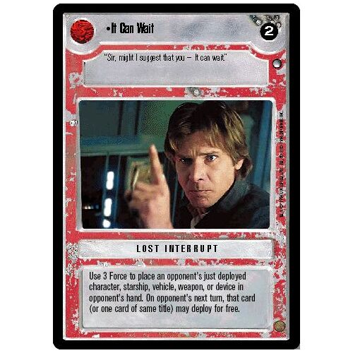 Star Wars Ccg - Hoth - It Can Wait