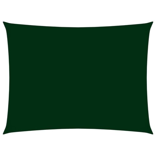 Voile Toile D'ombrage Parasol Tissu Oxford Rectangulaire 2,5 X 4 M Vert Foncé Helloshop26 02_0009573
