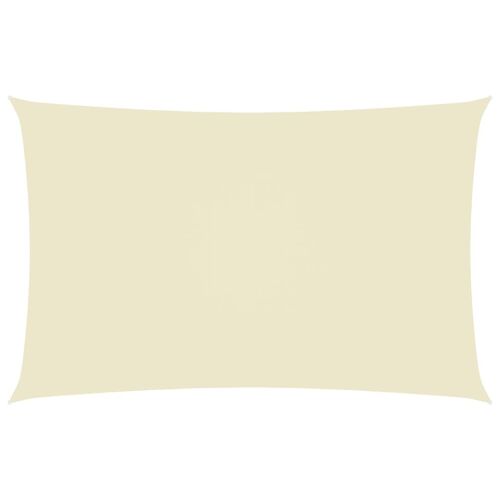 Voile Toile D'ombrage Parasol Tissu Oxford Rectangulaire 3 X 6 M Crème Helloshop26 02_0009688