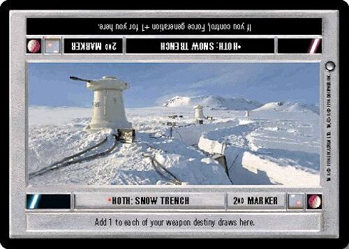 Star Wars Ccg - Hoth - Hoth: Snow Trench (2nd Marker)