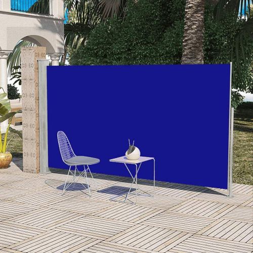 VidaXL Paravent Store vertical Patio Terrasse 160 x 300 cm Bleu