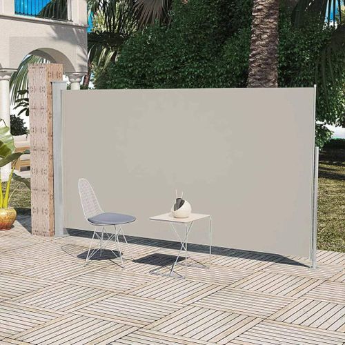 VidaXL Paravent Store vertical Patio Terrasse 160 x 300 cm Couleur Crème