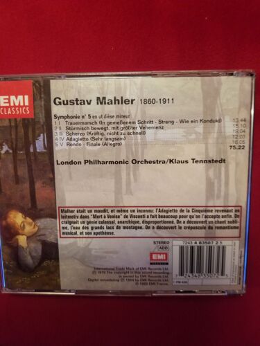 Cd Mahler, Symphonie 5, Tennstedt, Emi