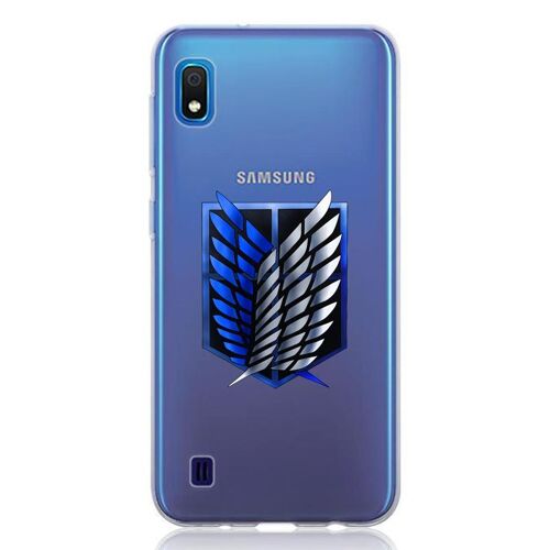 Coque Transparente Pour Samsung Galaxy A10 Attaque Titan Logo