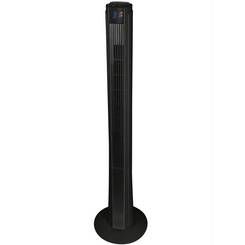 Ventilateur Colonne Avec Minuteur Et Fonction Oscillation 50w Noir