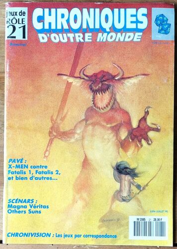 Chroniques D'outre Monde 21 - Magazine Jdr - X-Men, Magna Veritas...