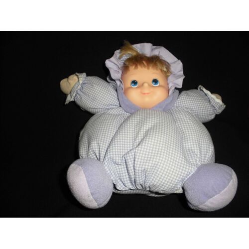 Doudou Poupée Boule Vichy Violet