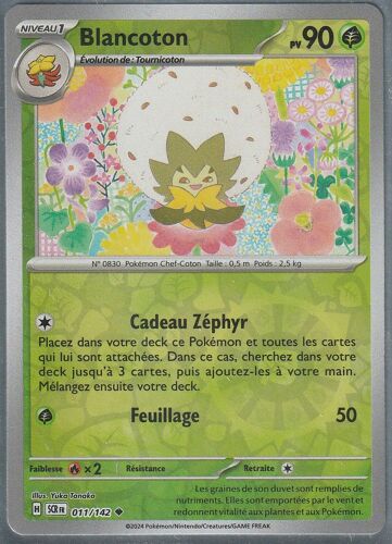 Carte Pokémon - Blancoton - 011/142 - Reverse - Ev7 Couronne Stellaire
