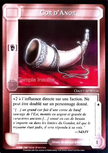 Carte Le Seigneur Des Anneaux : Les Sorciers - Cor D'anor 1996