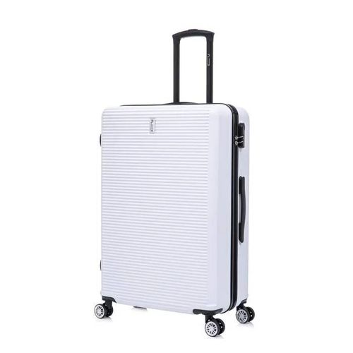 Valise Grande Taille 75cm 23kg | Valise Celims France Weekend | Ultra-Léger et Résistant | Roues 360 | Cadenas |Blanc