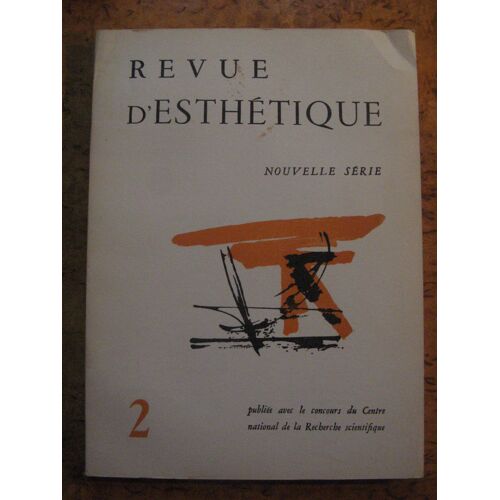 Revue D' Esthétique 1966 N° 2 (Sartre, Mallarmé, Stylistique Du Film, Architecture Du Loisir)