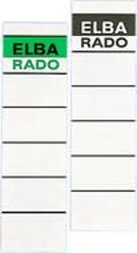 Etiquettes De Dos Pour Classeur, Courte, Blanche,