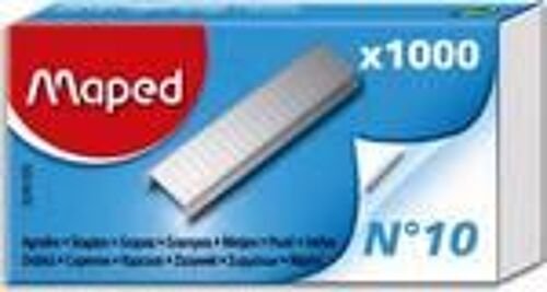 Agrafes N°10 Zinguées Boîte De 1000