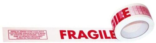 3 Rouleaux Adhésifs Fragile Silencieux : 48 Mm X 100 M