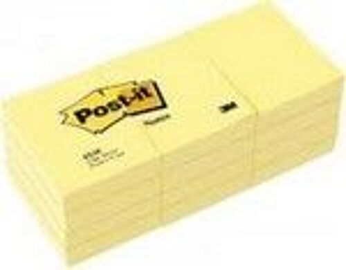 3m Post-It Notes Adh¿Sives, 38 X 51 Mm, Jaune,