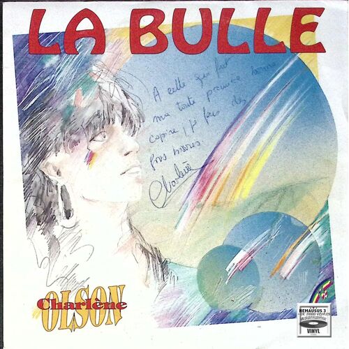 Charlène Olson - La Bulle - Pochette Dédicace -1990
