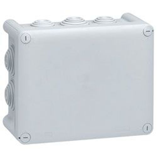 Legrand LEG94525 Boîte de drivation rectangulaire fermeture 1/4 de tour 180 x 140 x 86 mm Gris