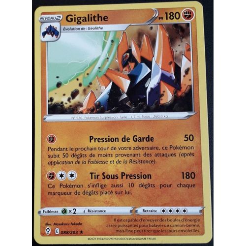 Carte Pokémon Gigalithe 088/203 - Evolution Céleste (Vf)
