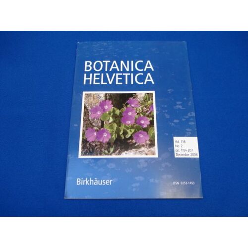 Botanica Helvetica.  Vol.  116.  N°2