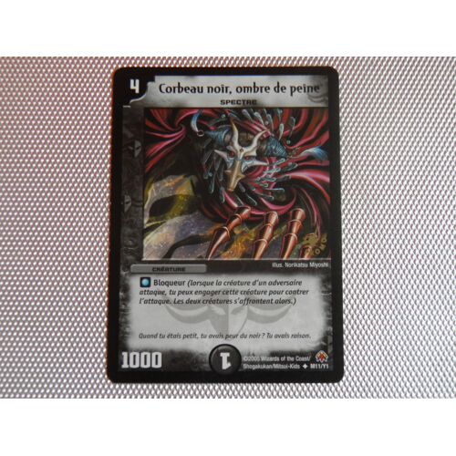 Duel Masters - Corbeau Noir, Ombre De Peine - Promo M11/Y1 - Peu Commune