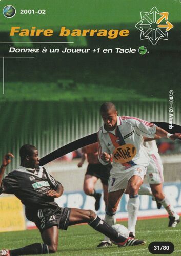 31 / 80 - Carte France Foot - 2001 / 2002 - Faire Barrage