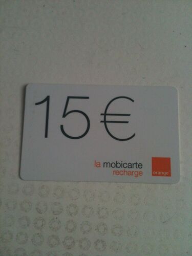 La Mobicarte Recharge Orange