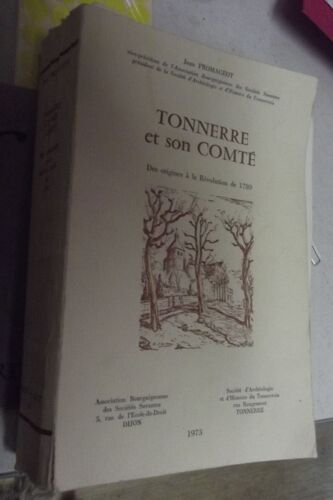 Tonnerre Et Son Comté. Des Origines À La Révolution De 1789.
