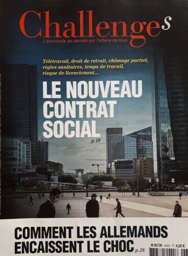 Challenges N° 654 - Du 14 Au 20 Mai 2020 - Le Nouveau Contrat Social: Télétravail ; Droit De Retrait
